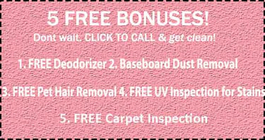 Our carpet cleaning specials